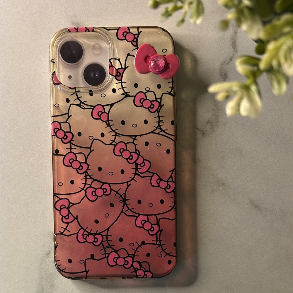 Hello Kitty Pink and Gold Phone Case